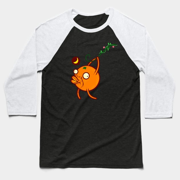 Orange-utan Baseball T-Shirt by ArtisticDyslexia